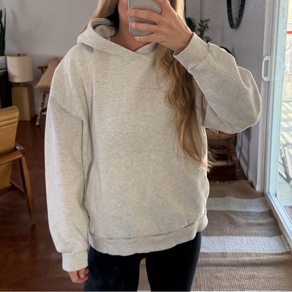 lululemon athletica Tops - Women's Cream/Grey heathered Hoodie